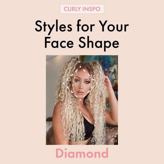 Diamond Shaped Face Curly Hairstyles | Bebonia Curly Hair Extensions