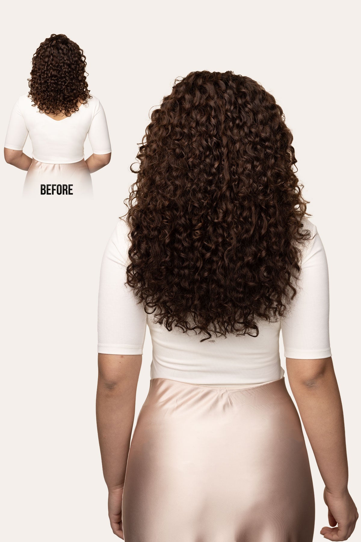 Chocolate Brown Curly Clip-In Hair Extensions