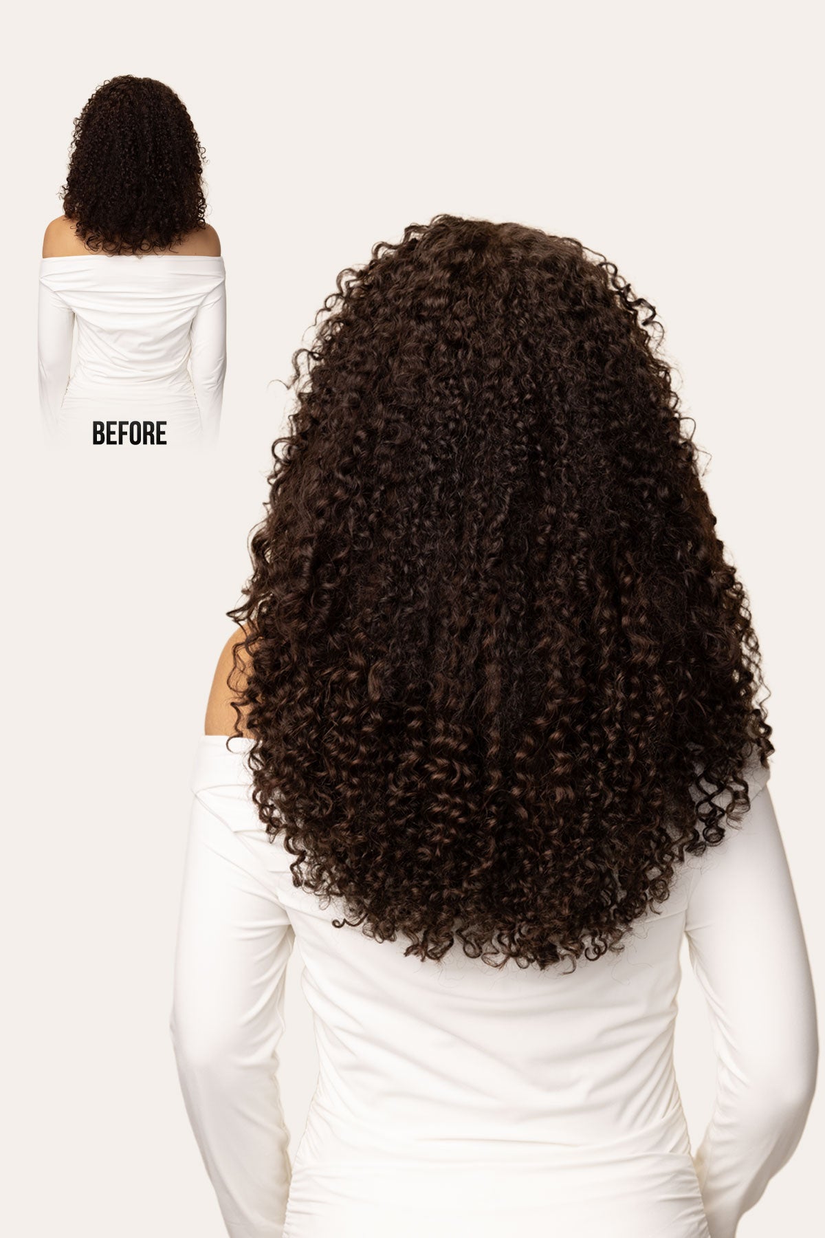 Chocolate Brown Ringlet Clip-In Hair Extensions