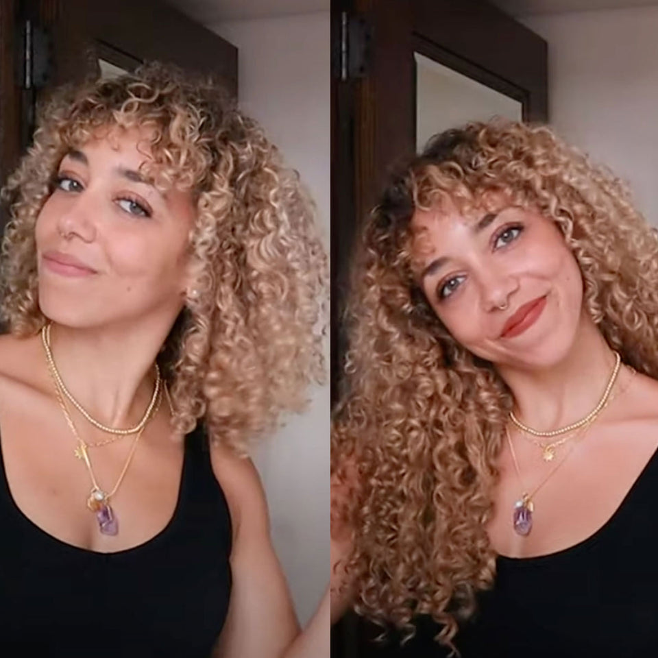 Curly Clip-In Hair Extensions 220g vs. 110g