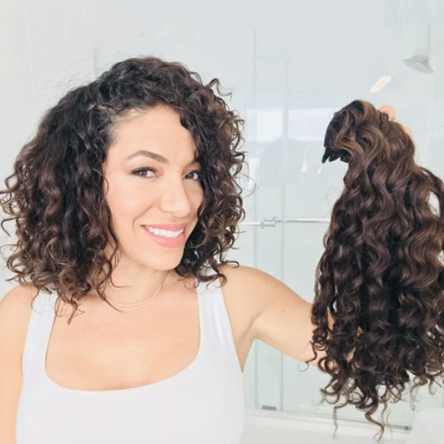 How to clip in curly clip in hair extensions