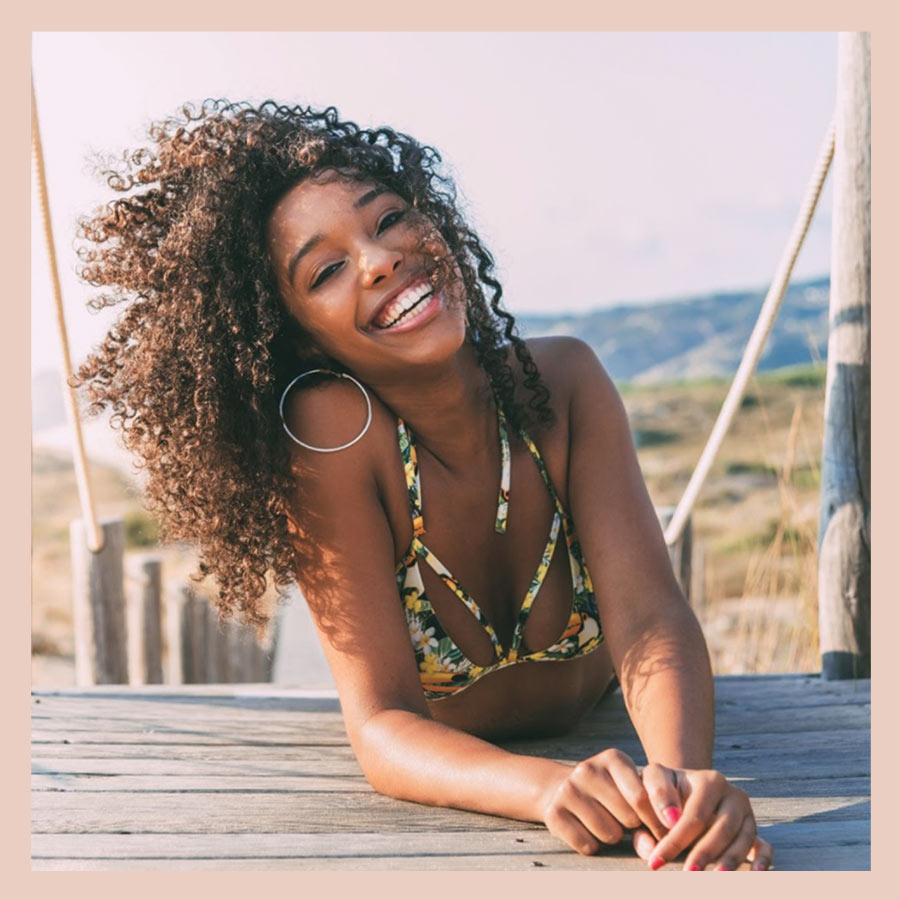 clip-in hair extensions summer curl care