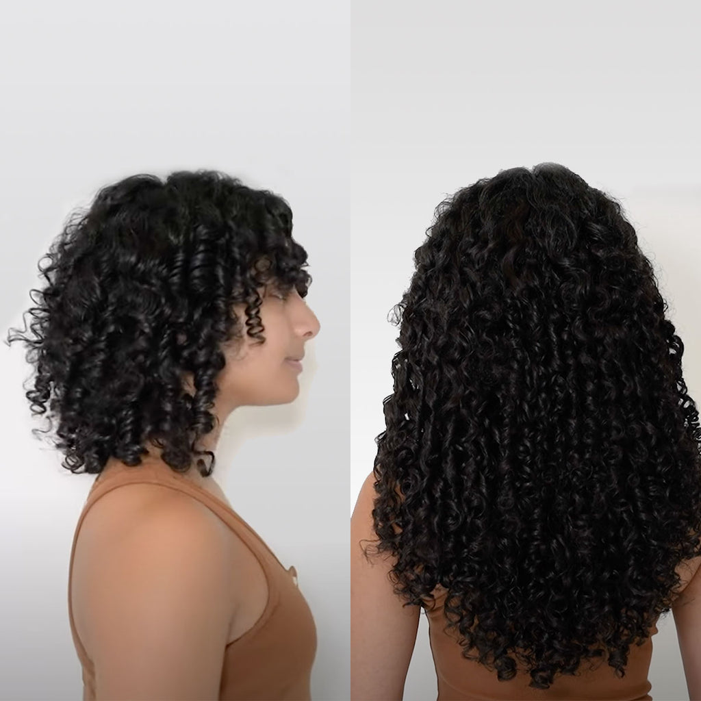 Installing Bebonia Clip-In Hair Extensions | Curly Hair Transformation
