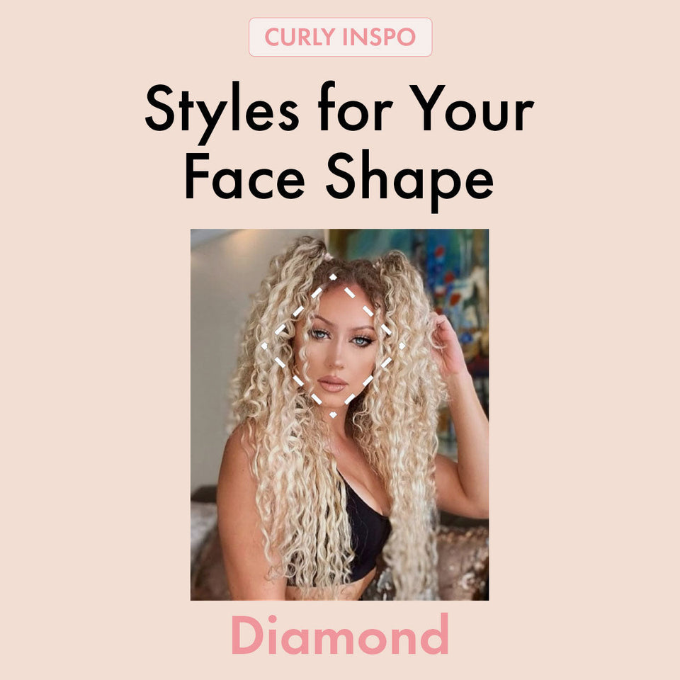 Diamond Shaped Face Curly Hairstyles | Bebonia Curly Hair Extensions