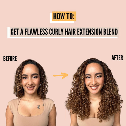 How to get a FLAWLESS blend | Bebonia Curly Clip-In Extensions