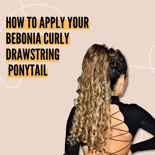 How to Apply a Curly Drawstring Ponytail Extension