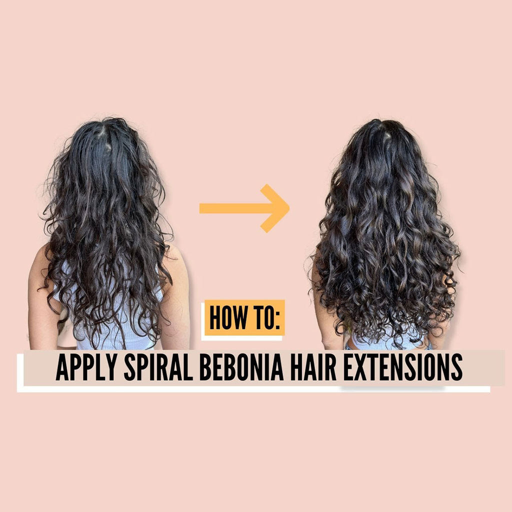 How to Apply Spiral Bebonia Hair Extensions