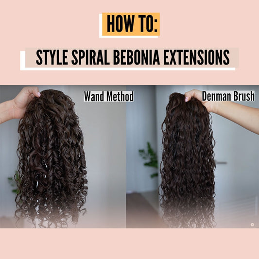 How to Style Bebonia Spiral Clip-In Hair Extensions