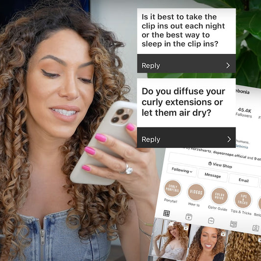 Instagram Q&A: Answering Your Burning Curly Hair Extension Questions
