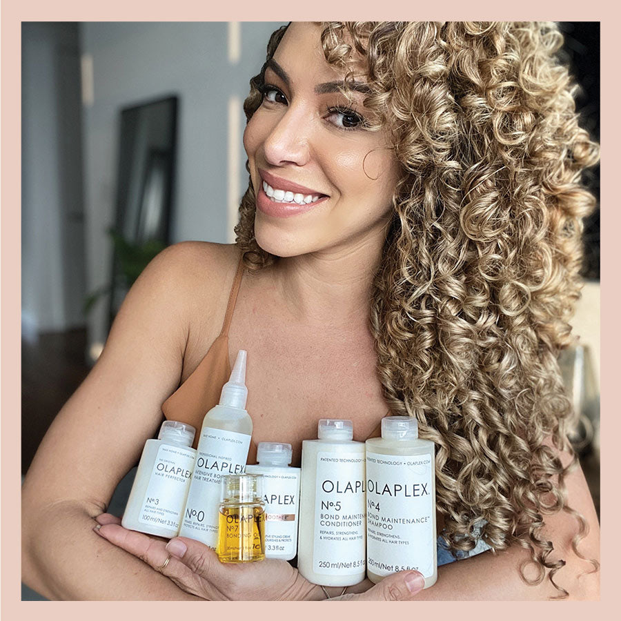 How to take care of curly hair extensions with Olaplex