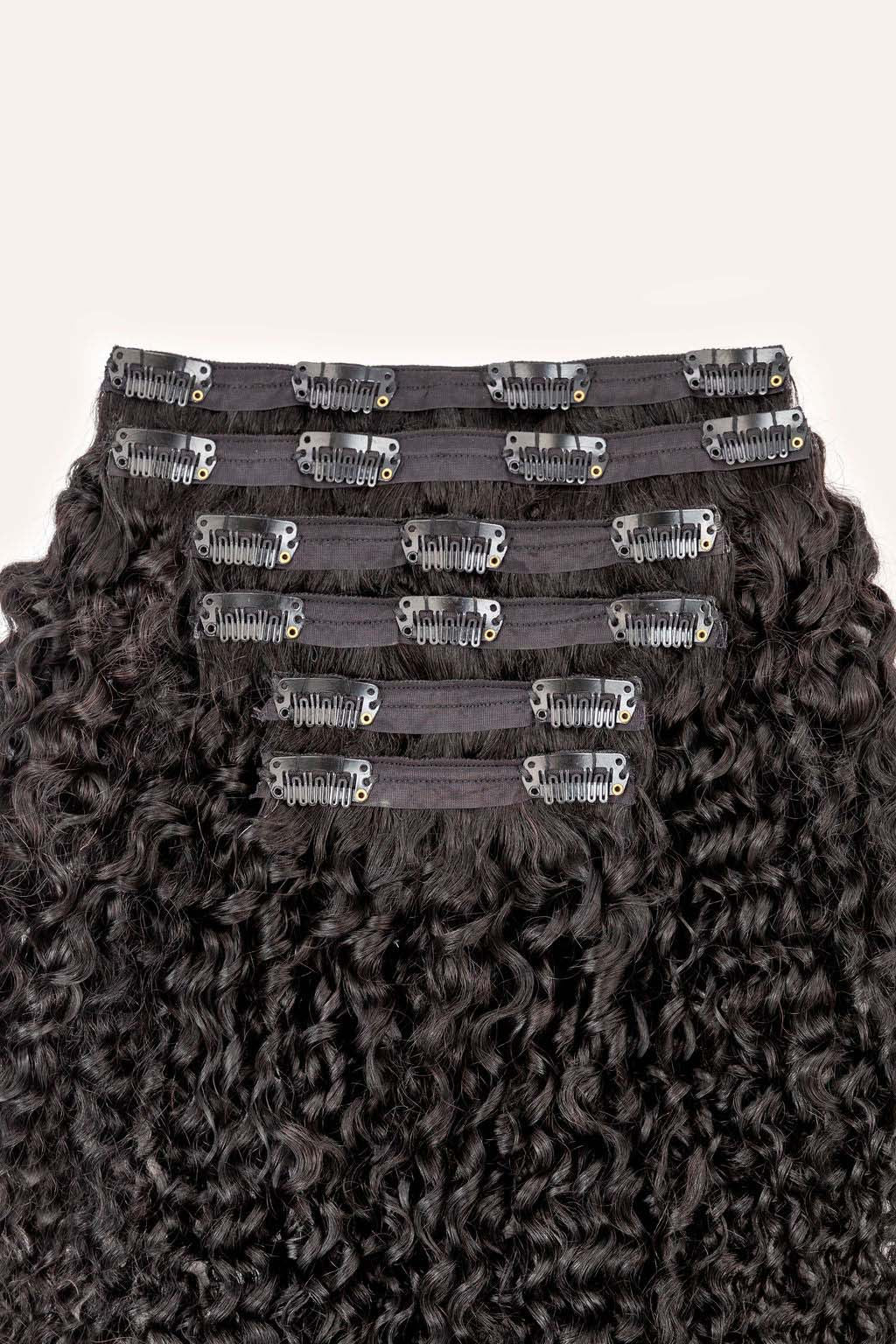 Natural Black Ringlet Clip-In Hair Extensions