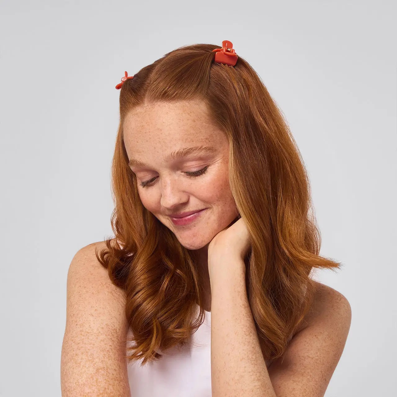 KITSCH Recycled Mini Cloud Clips 8pc Set - Assorted Cherry Blossom