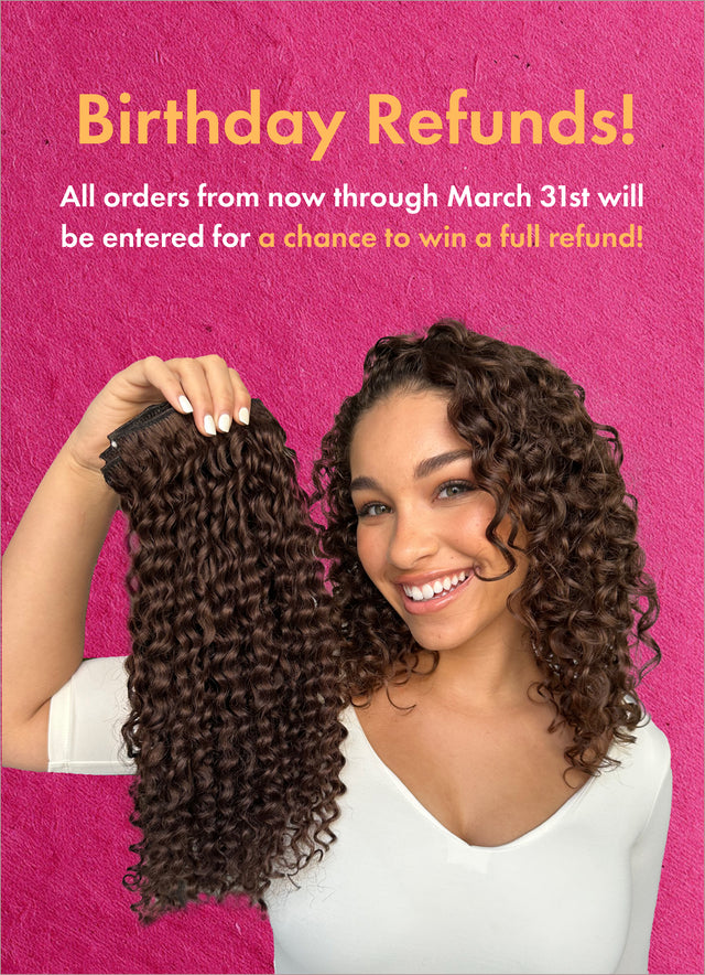 Promotional graphic showing orders through March 31st qualify for a chance to win a full refund