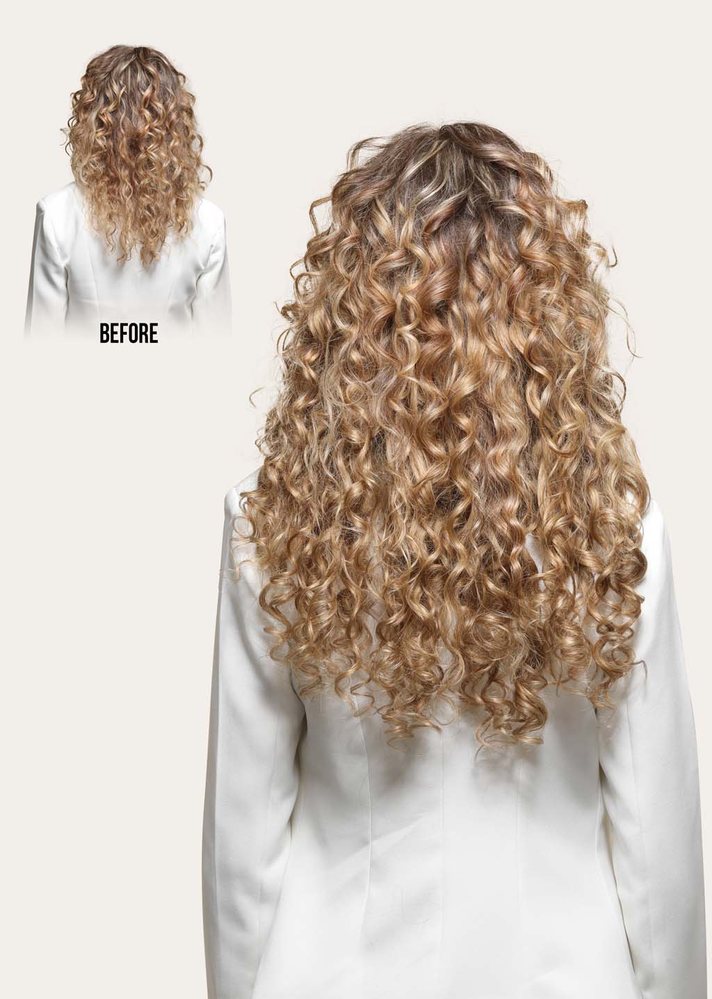 Ash Blonde Spiral Clip-In Hair Extensions