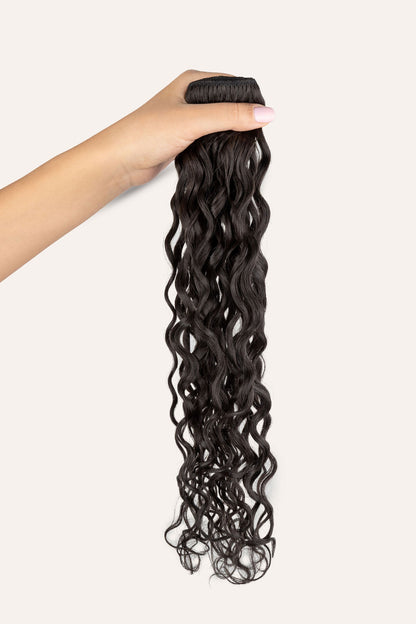 Bebonia Minis Natural Black Curly Hair Extensions