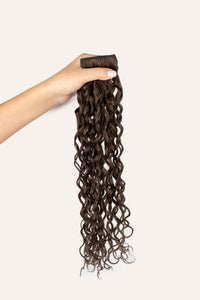 Bebonia Minis Neutral Dark Brown Curly Hair Extensions