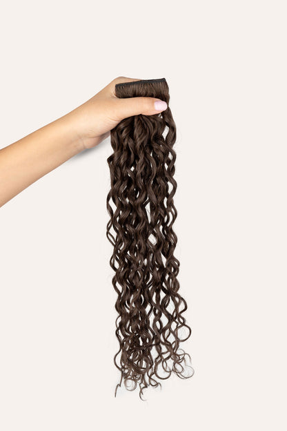 Bebonia Minis Neutral Dark Brown Curly Hair Extensions
