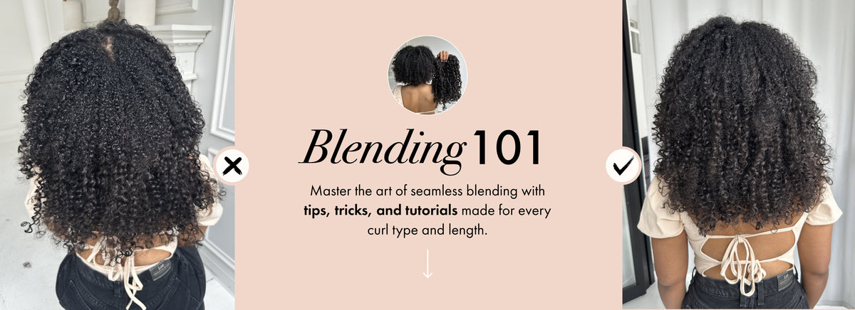Bebonia hair extension blending guide