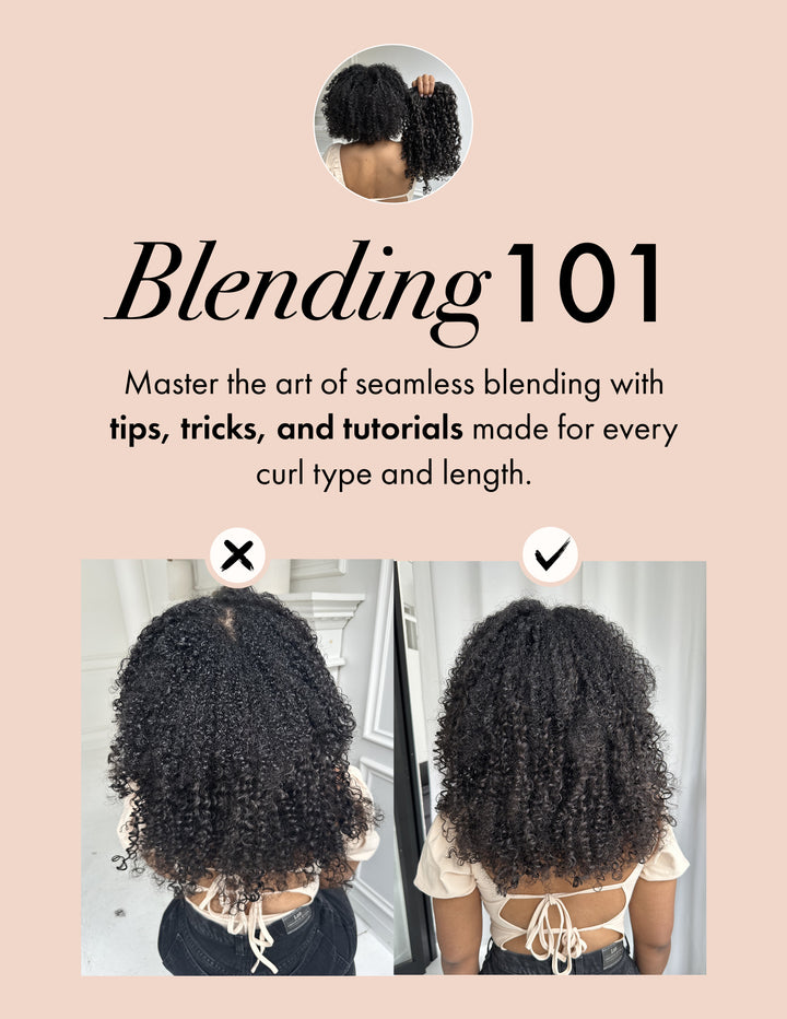 Bebonia hair extension blending guide