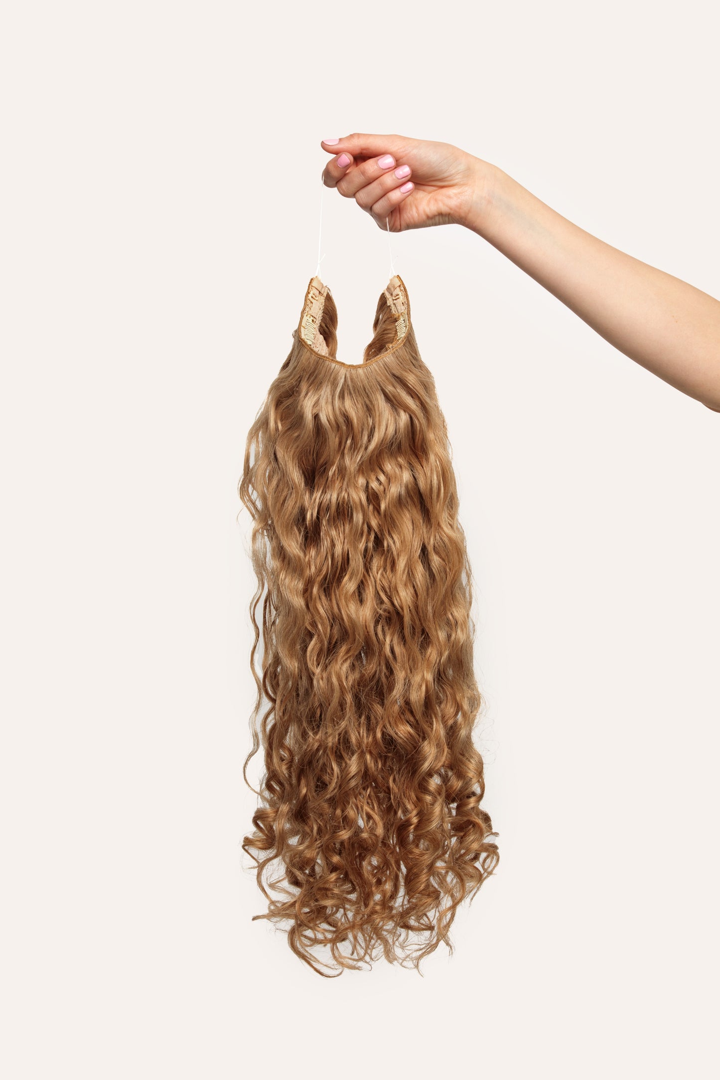Curly Chestnut Slip-On Hair Extensions 180G 22”