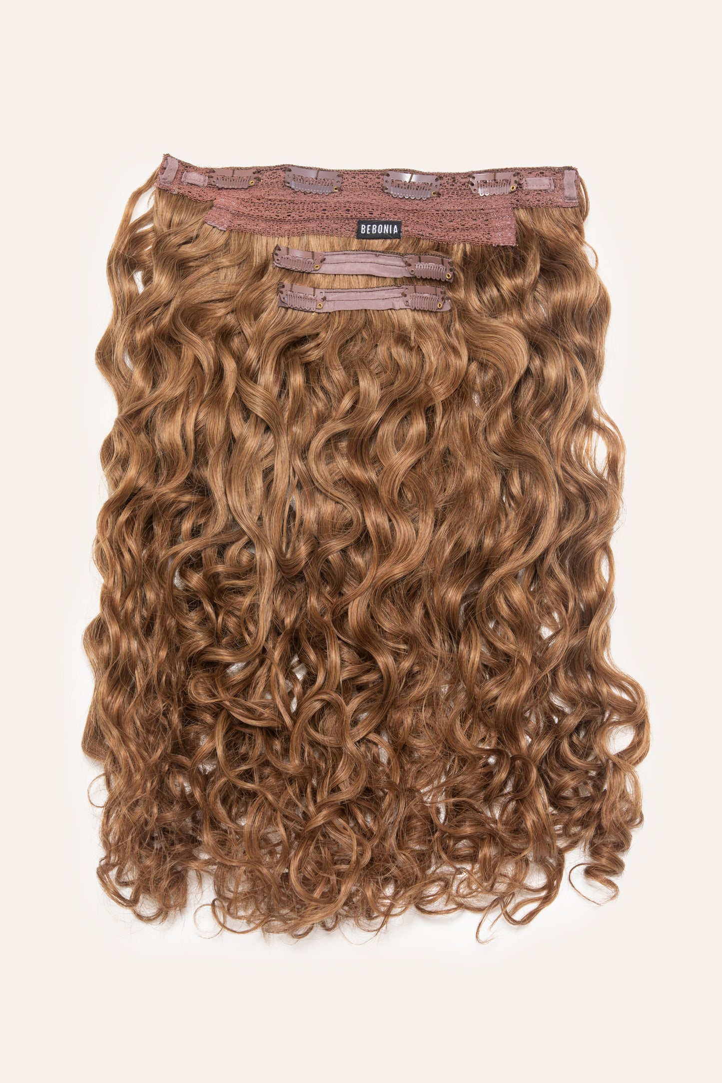 Curly Chestnut Slip-On Hair Extensions 180G 22”