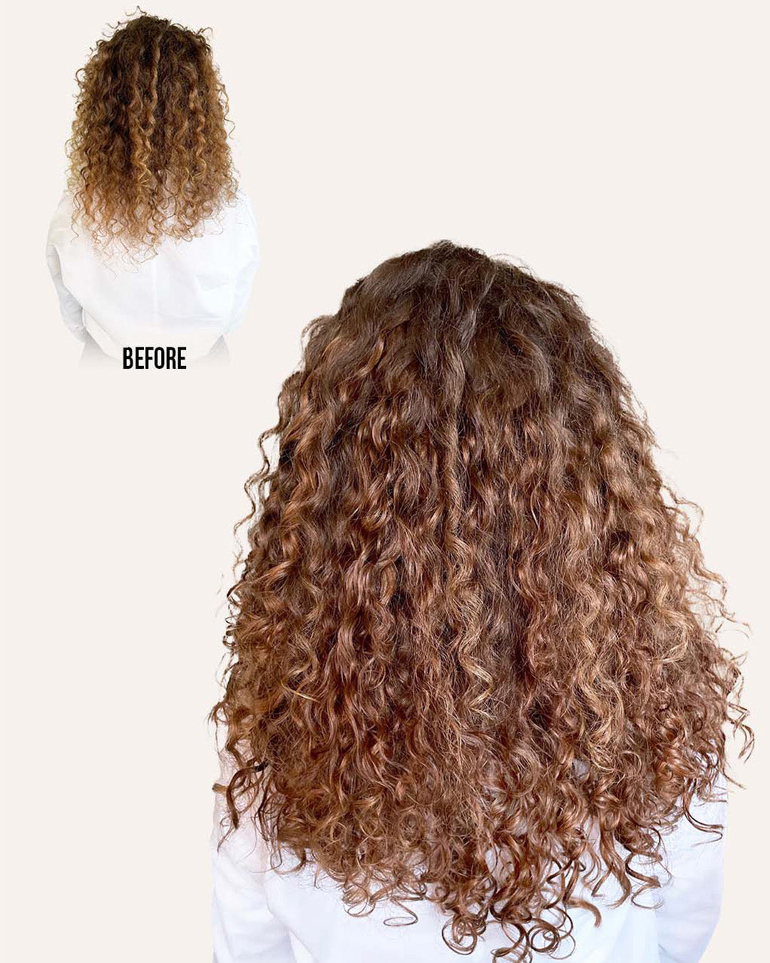 Chestnut Curly Clip-In Hair Extensions, view 7 of 11