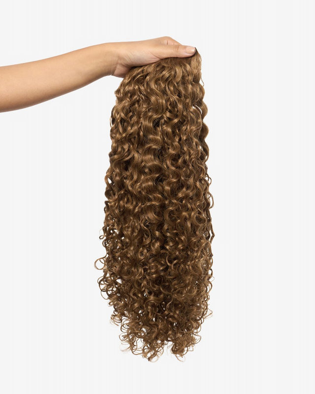 Chestnut Curly Clip-In Hair Extensions