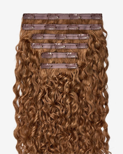 Strawberry Blonde Curly Clip-In Hair Extensions