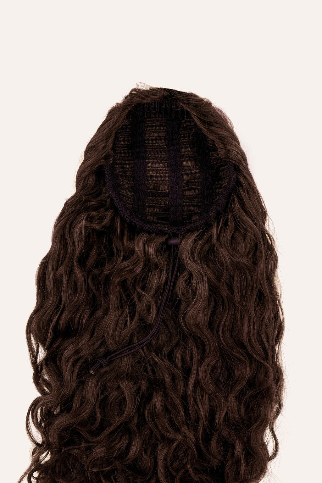 Chocolate Brown Curly Ponytail Extension, view 2 of 10
