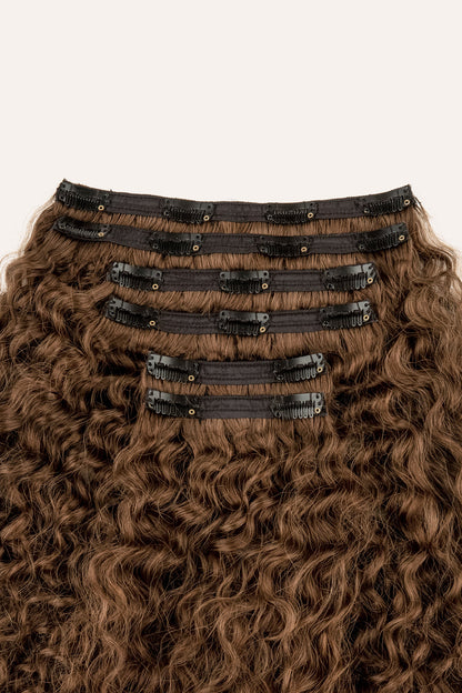 Light Brown Ringlet Clip-In Hair Extensions