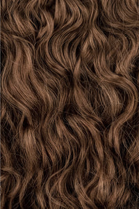 Light Brown Curly Clip-In Hair Extensions