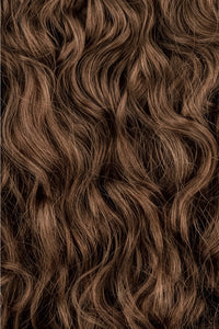Light Brown Curly Slip-On Hair Extensions 180G 22”