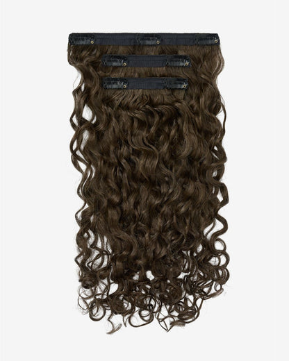 Bebonia Minis Dark Ash Brown Curly Hair Extensions