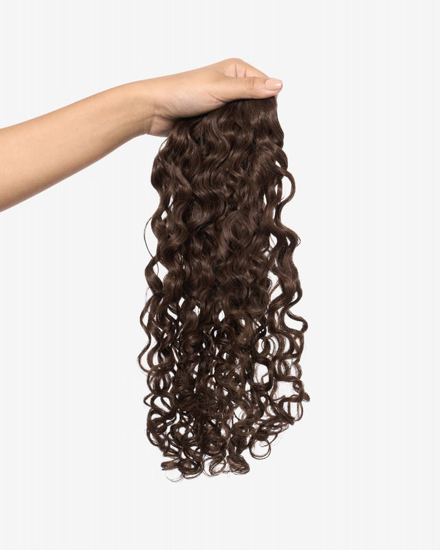 Bebonia Minis Neutral Dark Brown Curly Hair Extensions