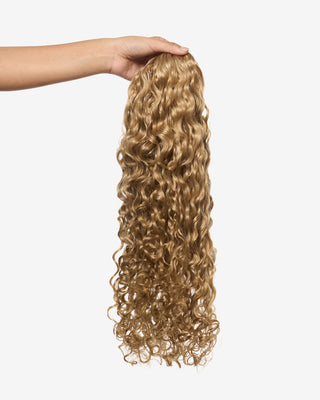 Ash Blonde Curly Ponytail Extension