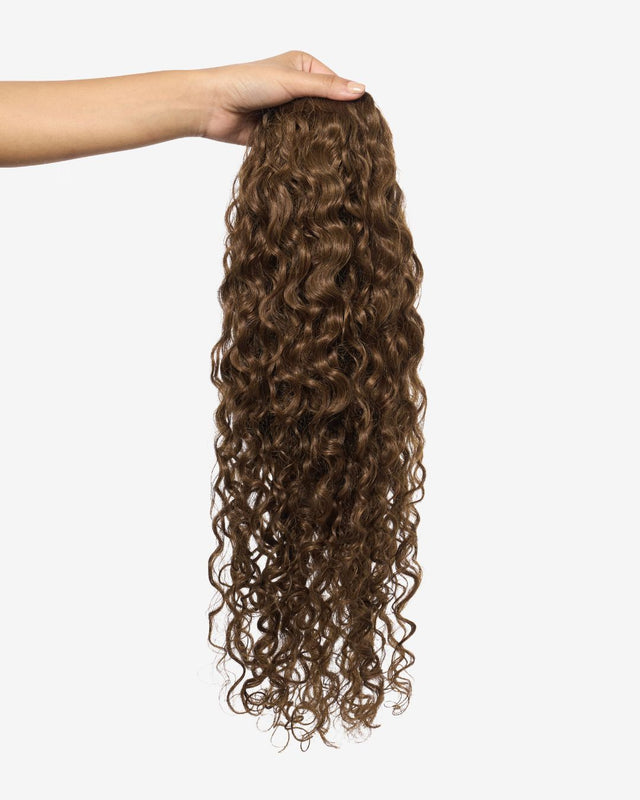 Light Brown Curly Ponytail Extension