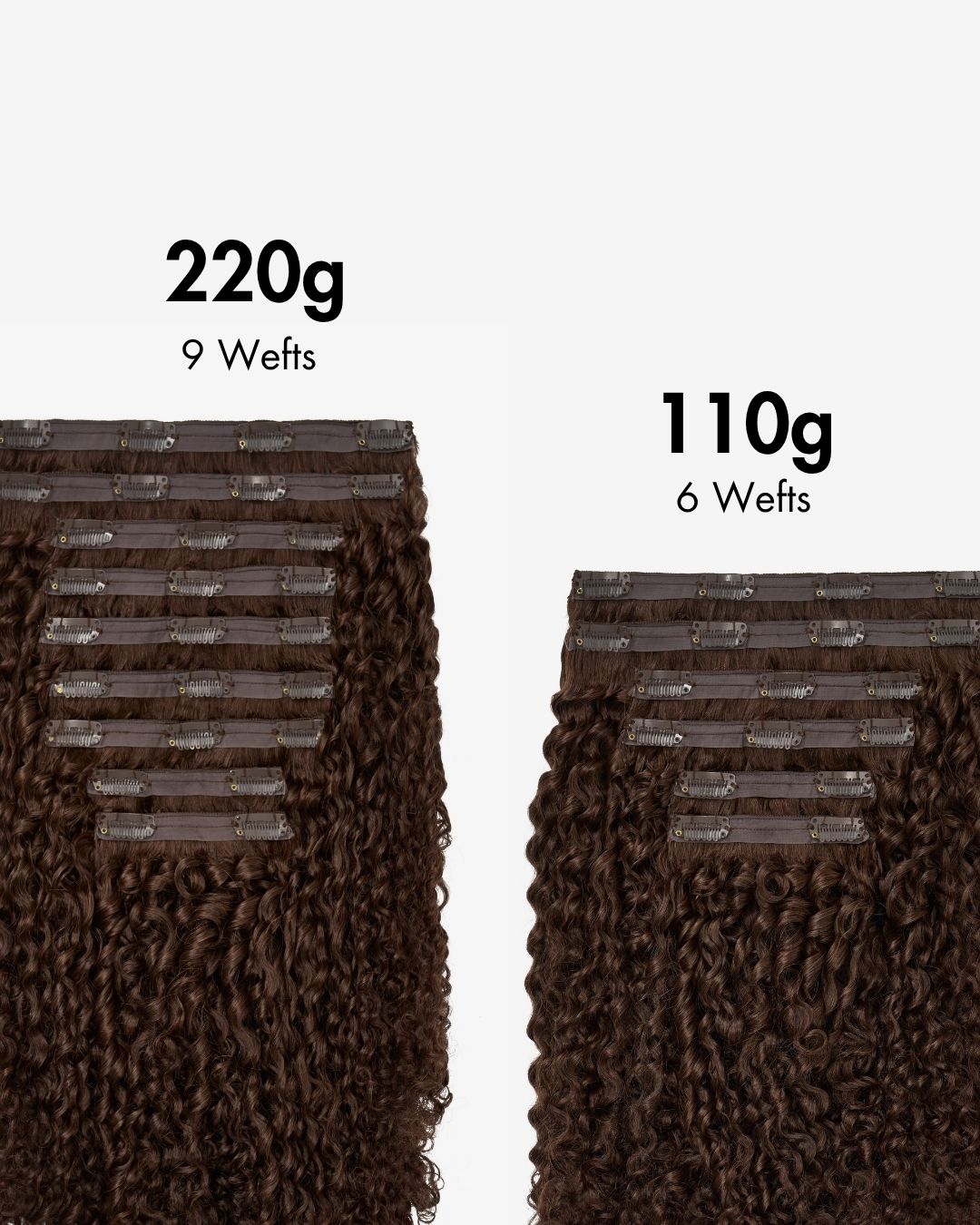 Chocolate Brown Ringlet Clip-In Hair Extensions, view 11 of 12