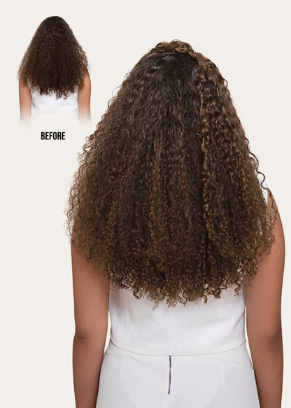 Light Brown Ringlet Clip-In Hair Extensions