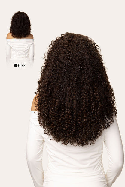 Chocolate Brown Ringlet Clip-In Hair Extensions