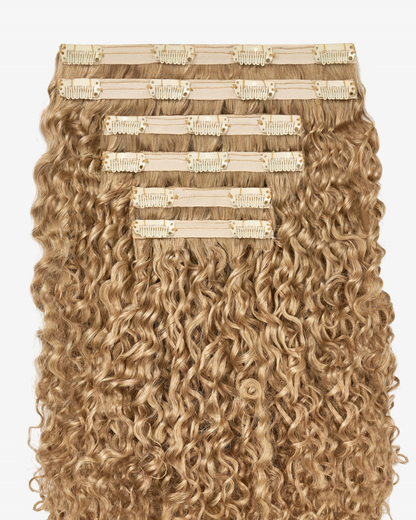 Ash Blonde Ringlet Clip-In Hair Extensions