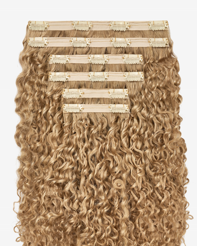 Ash Blonde Ringlet Clip-In Hair Extensions