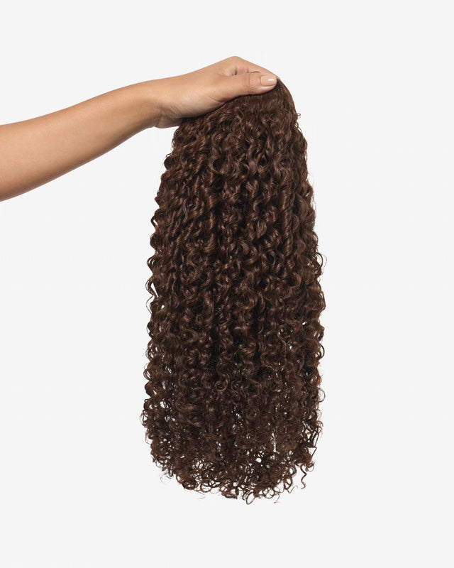 Chocolate Brown Ringlet Clip-In Hair Extensions