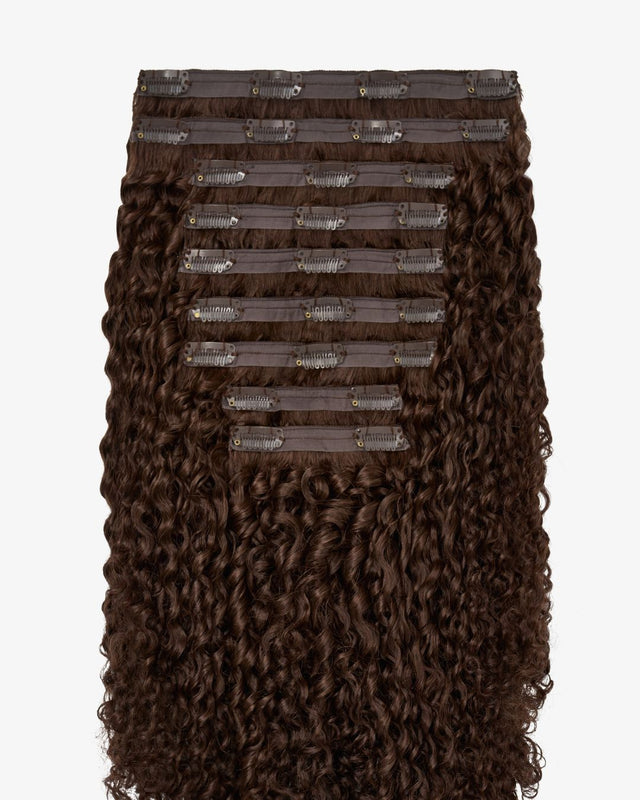 Chocolate Brown Ringlet Clip-In Hair Extensions