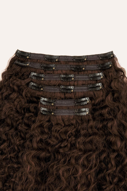 Chocolate Brown Ringlet Clip-In Hair Extensions