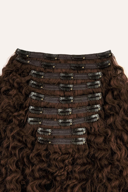 Chocolate Brown Ringlet Clip-In Hair Extensions