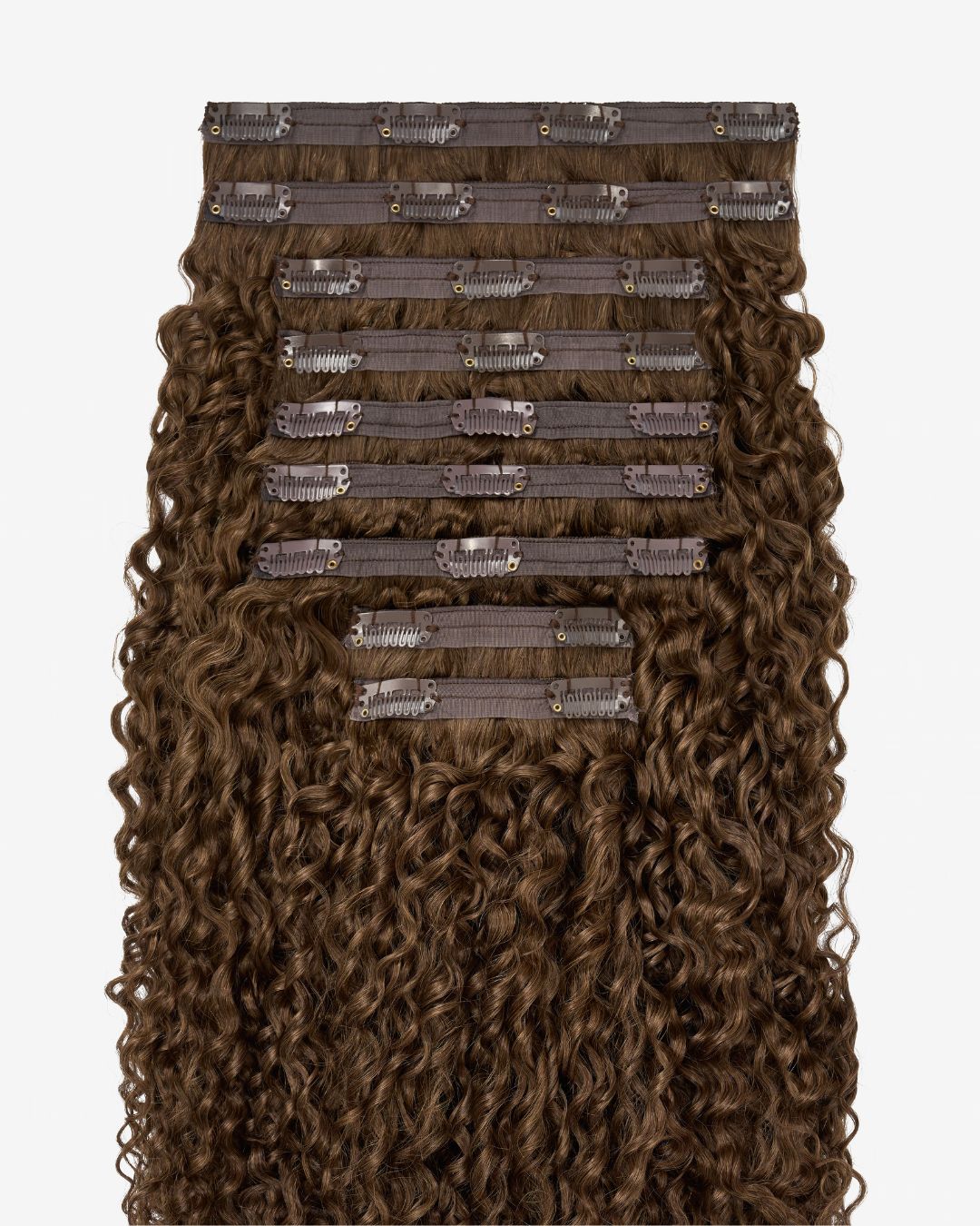 Light Brown Ringlet Clip-In Hair Extensions