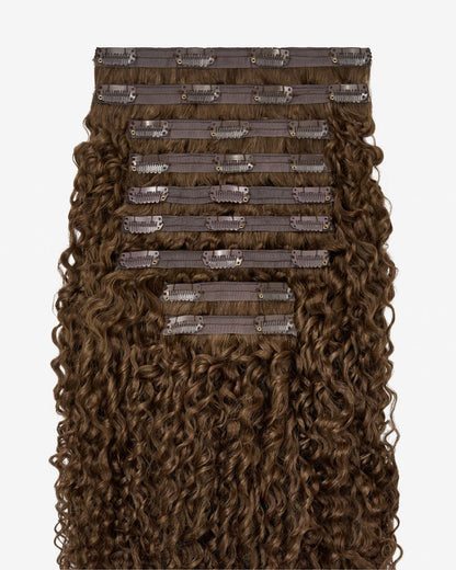 Light Brown Ringlet Clip-In Hair Extensions