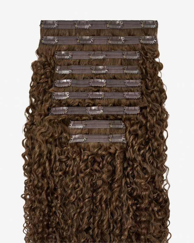 Light Brown Ringlet Clip-In Hair Extensions