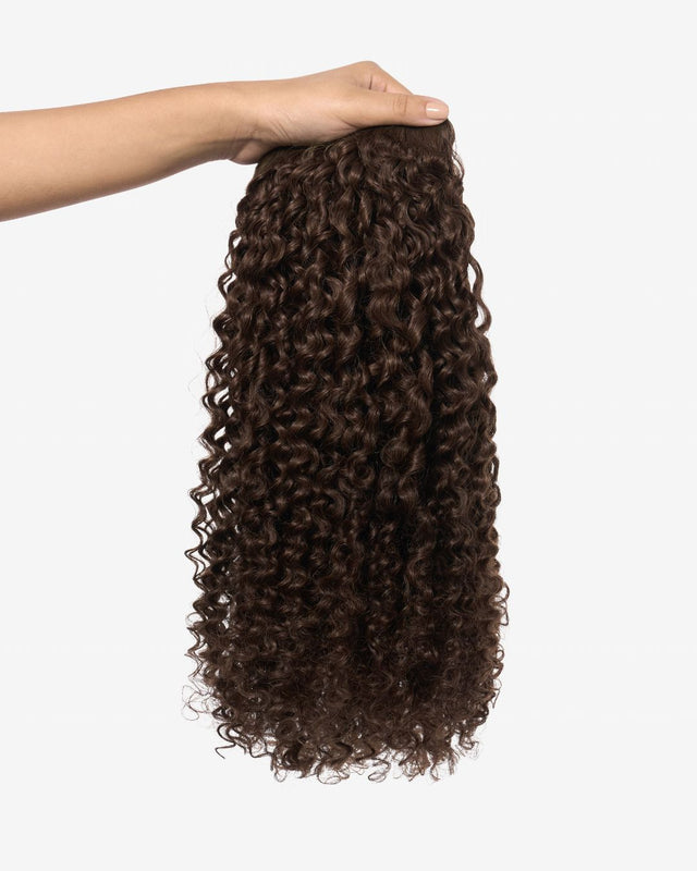 Neutral Dark Brown Ringlet Clip-In Hair Extensions
