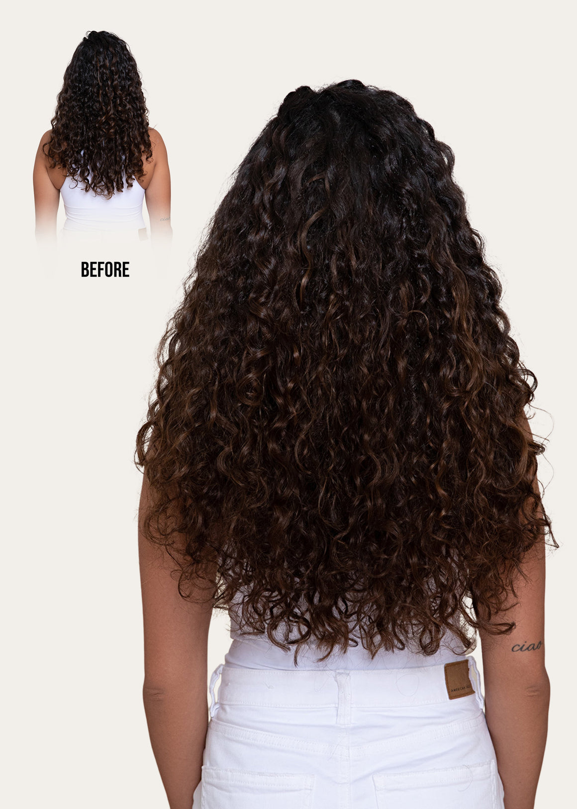 Highlighted Brown Spiral Clip-In Hair Extensions, view 8 of 13